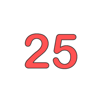 Twenty five