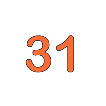 Thirty one