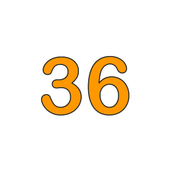 Thirty six