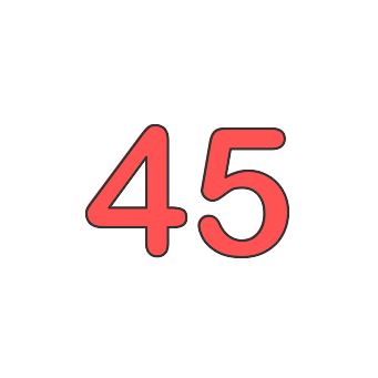 Forty five