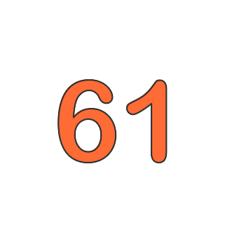 Sixty one