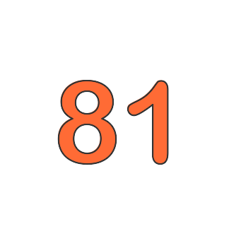 Eighty one