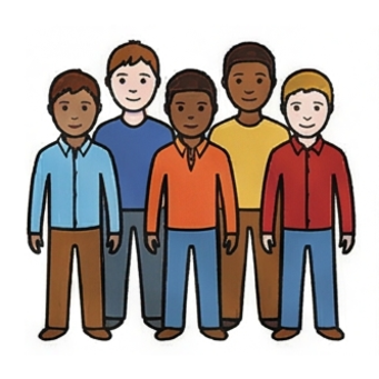 They / They are (male)