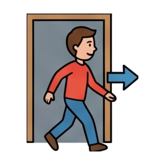to exit
