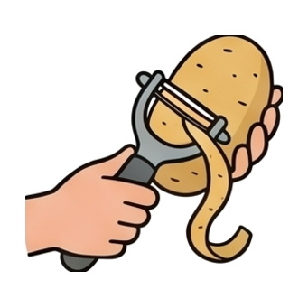 to peel